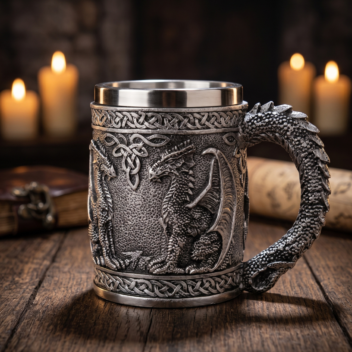 Jarra Medieval de Dúo Dragones