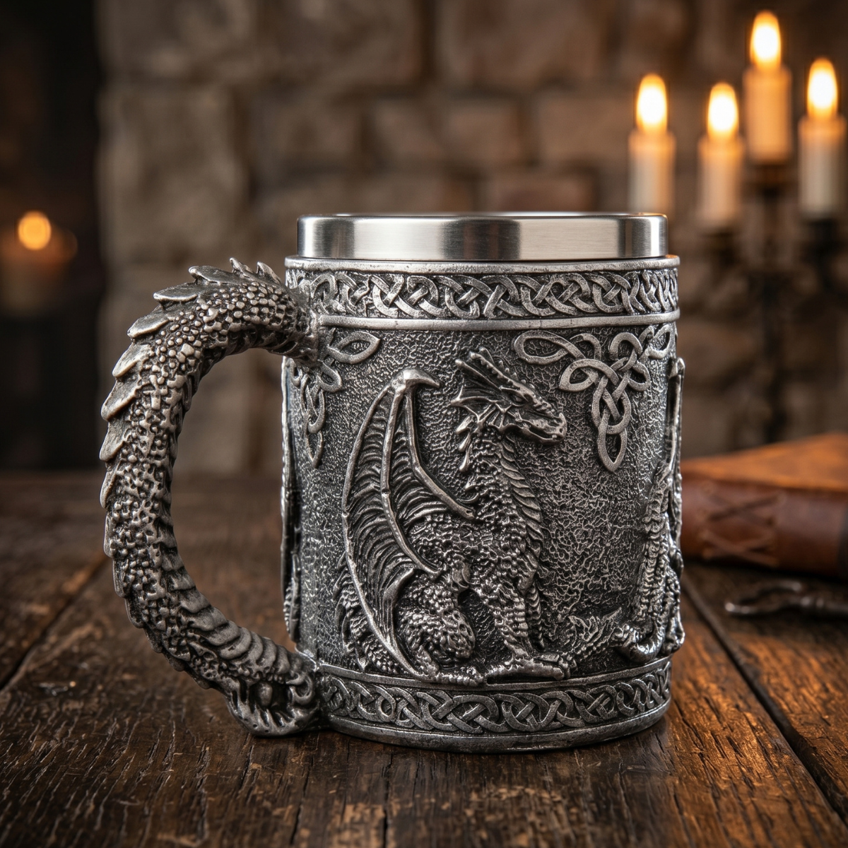 Jarra Medieval de Dúo Dragones