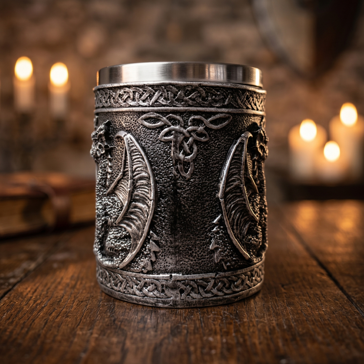 Jarra Medieval de Dúo Dragones