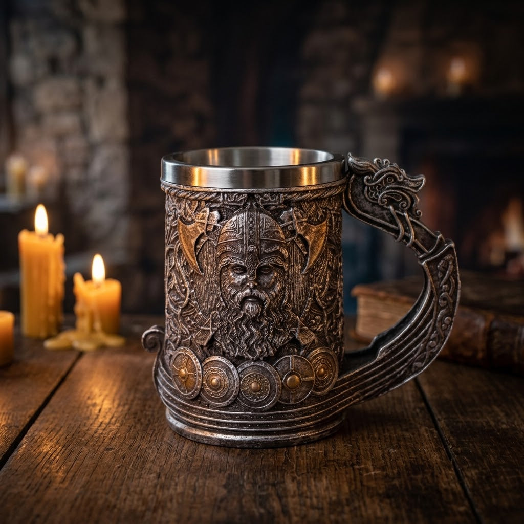 Jarra Medieval-Vikinga de Cerveza