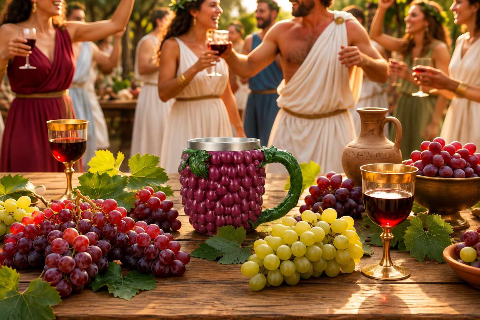 Jarra Medieval Uvas Jugosas