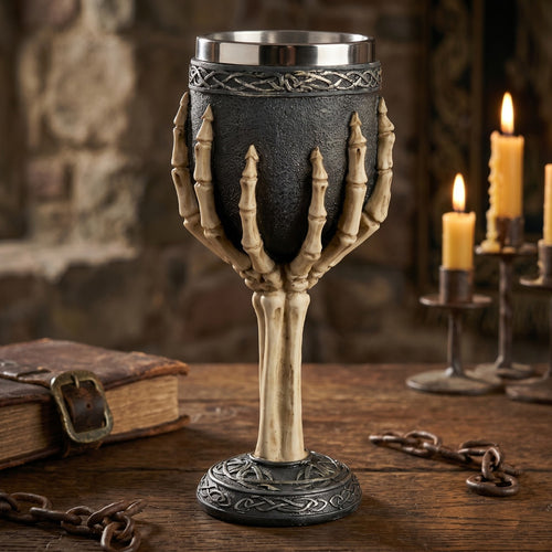 Copa Cáliz Calavera Medieval Vikingo